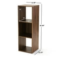 Mainstays 3Cube Storage Organizer, Canyon Walnut
