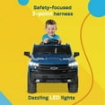 thumbnail image 3 of Kidzone 12V Battery Powered Licensed Chevrolet Silverado Truck - Black, 3 of 6