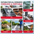 thumbnail image 5 of AMYAD 21V Cordless Pressure Washer, Portable Car Power Cleaner w/2 Batteries, 6-in-1 Nozzle, Electric Washer for Home, Floor, Outdoor, 5 of 10