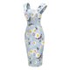 thumbnail image 4 of Vestido Midi de fiesta Retro elástico con abertura en la espalda abierta con estampado Floral y cuello cuadrado Sexy informal a la moda para mujer Pompotops  ghjkhdj11266, 4 of 9