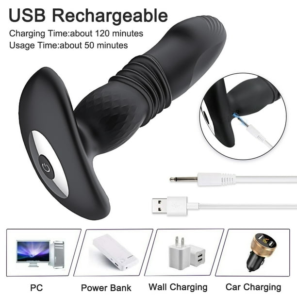TLUDA Thrusting Men Prostate Massager, Vibrating Anal Vibrator Butt Plug  with APP Remote for Women, Buttplug Anal Dildo Anal Toys - Walmart Business  Supplies