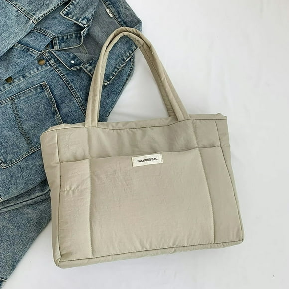 Women Padded Shoulder Bag Lightweight Puffy Hobo Bag Top Handle Bag Shopping Bag