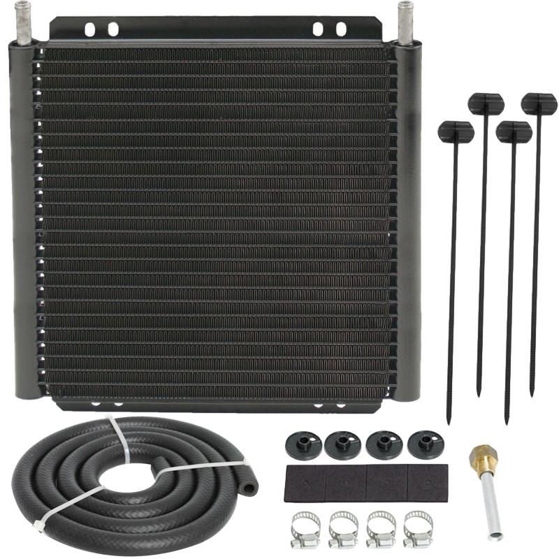 11" HEAVY DUTY ENGINE TRANSMISSION OIL COOLER KIT 3/8" INCH FITTINGS