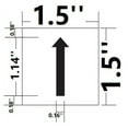thumbnail image 2 of PHOTOLUMINESCENT DOOR IDENTIFICATION LETTER "One Arrow UP " SIGN HEAVY DUTY / GLOW IN THE DARK "DOOR NUMBER" SIGN HEAVY DUTY (ALUMINUM SIGN 1.5 X 1.5)(ref-2022-4), 2 of 5