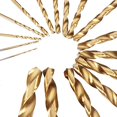 thumbnail image 2 of 17PCS, Titanium, Coated Twist Drill Bit Set 1/16" - 1/2" for Metal Steel, 2 of 4