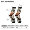 thumbnail image 2 of Balery Cartoon Pandas Basketball Calcetas Largas con Estampado para Hombre y Mujer – Suaves y Transpirables, Talla Única (US 5-11), 2 of 6