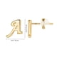 thumbnail image 4 of Xihbxyly Pendientes de Oro con 26 Letras Del Alfabeto y Acabado Chapado En Oro para Mujer, 4 of 4