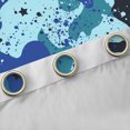 thumbnail image 4 of Homewish Vintage Camouflage Blackout Curtains Set of 2 (52x84 Each),Watercolor Splatter Ink Window Curtains,Blue Cayn Black Curtains and Drapes For Boys Teens,Ultra Soft Home Decor, 4 of 6