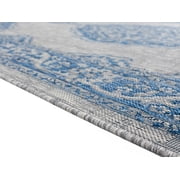 Designer Home Brooklyn Indoor/Outdoor Area Rug 3900 10260 Sant Andrea Blue 5' 2 x 7' 6 Rectangle