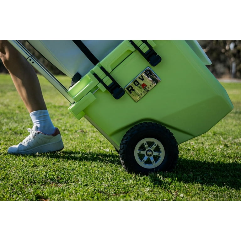 RovR RollR 45 Quart Wheeled Hard Cooler With Telescopic Handle