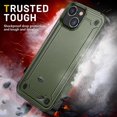 thumbnail image 2 of Funda para iPhone 14, doble capa de protección, a prueba de golpes, protección para pantalla y cámara., 2 of 5