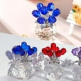thumbnail image 6 of Ornalrist Crystal Rose Figurines Gifts for Wife Her, Romantic Presents for Women on Anniversary Valentine's Day Mother's Day Birthday Christmas, Glass Collectible Rose Floral Home Decor (Blue), 6 of 11