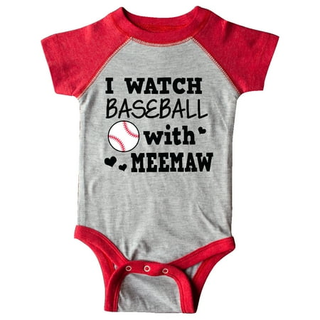 

Inktastic I Watch Baseball with My Meemaw Gift Baby Boy or Baby Girl Bodysuit