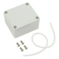 thumbnail image 1 of 1pc White Electronics Project Box ABS Waterproof Junction Box Screws Outdoor Enclosure Plastic Box DIY Housing Instrument Case, 1 of 8