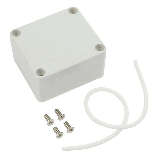1pc White Electronics Project Box ABS Waterproof Junction Box Screws Outdoor Enclosure Plastic Box DIY Housing Instrument Case