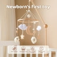 thumbnail image 2 of Wooden Baby Crib Mobile – Montessori-Inspired Nursery Decor with Soft Neutral Tones, Handcrafted Hanging Toy for Newborns 0-6 Months, Calming Visual & Sound Stimulation Gift​, 2 of 6