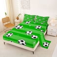 thumbnail image 2 of Erosebridal Teens Ball Games Sport Queen Sheet Sets,Football Sport Soccer Lovers Kids Bed Set 4 Pieces, 2 of 6