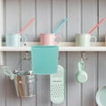 thumbnail image 4 of SKISUNO 4Pcs Plastic Rolling Cart Hanging Container Sky Blue Lightweight Organizer for Home, 4 of 6