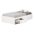 thumbnail image 2 of South Shore Summertime Twin Storage Bed 39'' with 3 Drawers, White and Maple, 2 of 9