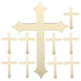 thumbnail image 1 of 10pcs Cross Dessert Toppers Baptism Cake Inserted Cross Baptism Party Cake Decor, 1 of 7