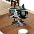 thumbnail image 4 of Time Flying Airplane Flip Clock Automatic Mechanical Desk Clock Creative Aircraft Design Table Decor Unique Decorative Timepiece For Home, 4 of 9