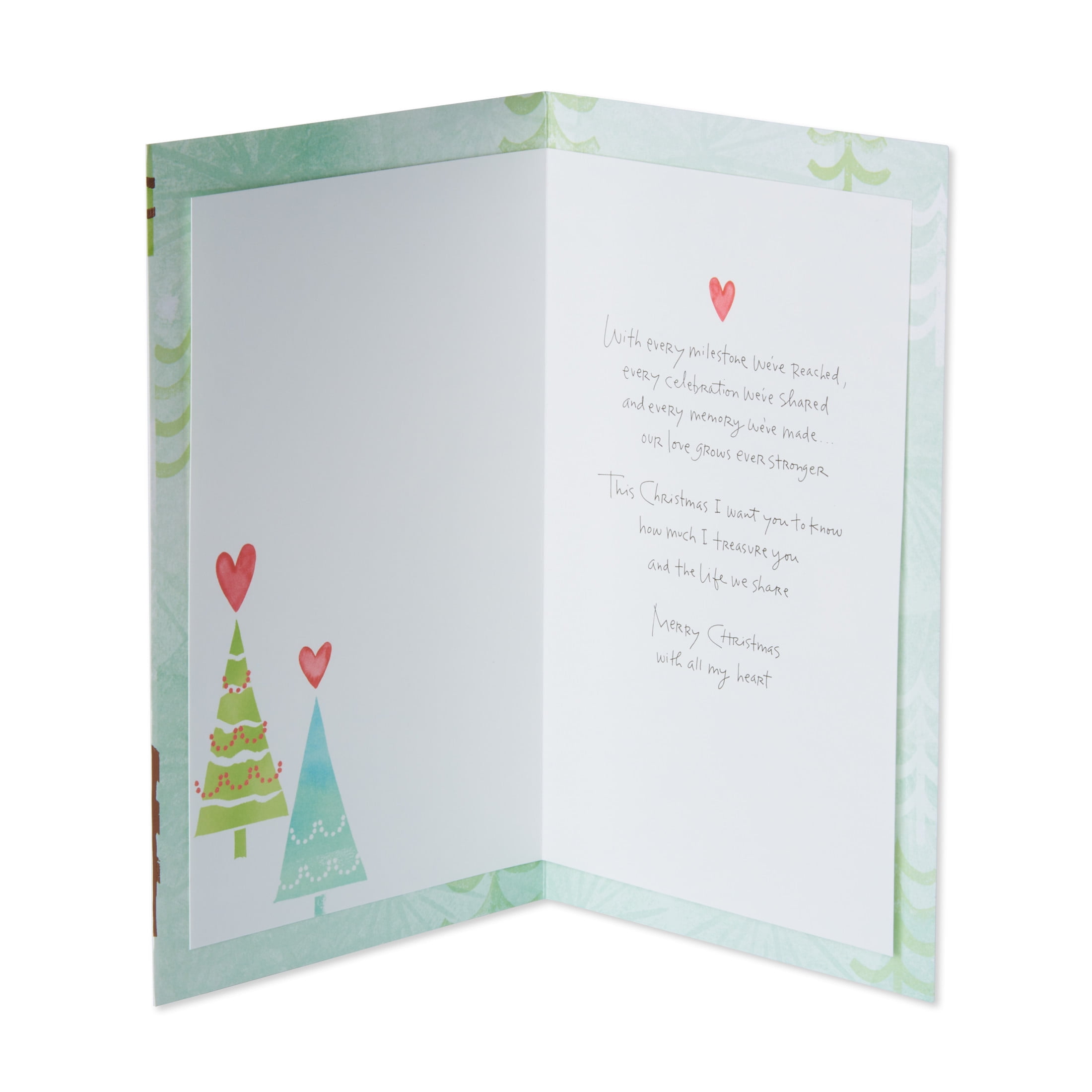 American Greetings Christmas Card for Husband (Christmas Trees)