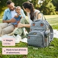 thumbnail image 5 of BabbleRoo Diaper Bag Backpack, Multifunction Original Baby Diaper Bag with Insulated Pockets, Black, 5 of 6