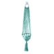 thumbnail image 1 of Cesta colgante para plantas estilo encaje con borla, duradera, resistente y flexible. Cian 11 metros, 1 of 9