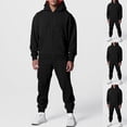 thumbnail image 6 of guisaled Sweatsuits for Men 2 Piece Sets Full Zip Hoodie And Jogger Pants Tracksuits Solid Long Sleeve Oversized Athletic Outfits, 6 of 7