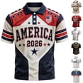 thumbnail image 2 of 2026 New USA Soccer Jersey Men United States National Team Shirt, United States Jersey Soccer, Resistant Crew Neck Short Sleeve Football Tee for Sports Casual Daily Use for Adult(Wine, M), 2 of 5