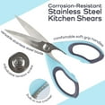 thumbnail image 2 of BambooMN Premium Kitchen Shears - Peppercorn Blue - 1 Scissor, 2 of 5