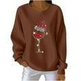thumbnail image 1 of RXMEKW Chandail pour Femmes à Manches Longues à Col Rond, Blouse Décontractée en Polyester avec Imprimé de Noël pour Fêtes des Fêtes et Usage Quotidien, 1 of 4