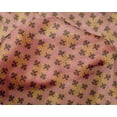 thumbnail image 4 of oneOone Silk Tabby Fabric Floral Block Printed Fabric 1 Yard 42 Inch Wide, 4 of 4