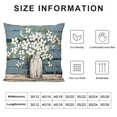 thumbnail image 5 of Creowell Short Plush Pillowcase 1 Piece Pillow Case Pear Flower Design White, 5 of 5