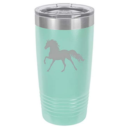 

Tumbler Stainless Steel Vacuum Insulated Travel Mug Horse (Teal 20 oz)