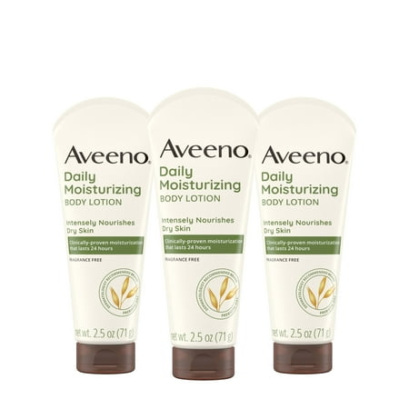 Aveeno Daily Moisturizing Oat Lotion for Dry Skin  3 x 2.5 fl. oz