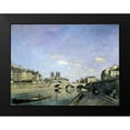thumbnail image 2 of Jongkind, Johan Barthold 18x14 Black Modern Framed Museum Art Print Titled - The Seine and Notre-Dame in Paris, 2 of 5