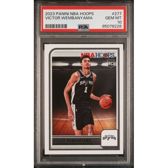 Graded 2023 Panini Hoops Victor Wembanyama #277 Rookie RC Basketball Card PSA 10 Gem Mint