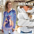 thumbnail image 6 of DISNIMO Dragon Star Printed Hoodies for Women Long Sleeve Sweatshirts V Neck Pullover Tops Trendy Hoodies for Fall Winter, L, 6 of 7