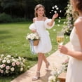 thumbnail image 2 of DREAM PAIRS Girls' Strappy Flat Sandals, Elegant T-Strap Summer Dress Shoes with Metallic Ball Accent, Comfortable Adjustable Ankle Strap Sandals for Little Kid/Big Kid, 2 of 6