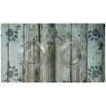 thumbnail image 4 of Drymate Pet Bowl Placemat, Dog & Cat Food Feeding Mat - Absorbent Fabric, Waterproof Backing, Slip-Resistant - Machine Washable/Durable (16” x 28”) (Distressed Wood Green), 4 of 4