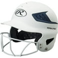 thumbnail image 2 of Rawlings Sporting Goods Rawlings Liberty Exclusive Edition 2 Tone Matte Fastpitch Softball Batting Helmet White/Navy 6 1/2 - 7, 2 of 7