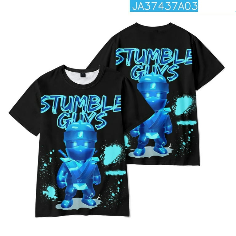 Stumble Guys T-shirt Casual Short Sleeve Crewneck Kids t Shirt