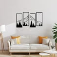 thumbnail image 4 of ESTART 4 PCS Metal Mountain and Forest Wall Art, Minimalist Line Design Nature Decor for Living Room, Bedroom,  Office (47"L x 26"W), 4 of 9