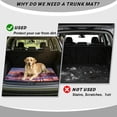 thumbnail image 4 of HUISEFOR Sunset Palm Tree Car Trunk Mat 29" x 39" Universal Cargo Mat Rear Trunk Liner Anti-Scratch Cars Accessories Easy To Clean Suitable for Most Car Models, 4 of 7