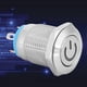 thumbnail image 4 of 12mm Metal Button Switch with Power Icon Blue LED Light Self Reset 1 NO Switch(12V), 4 of 4