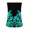 thumbnail image 4 of Dyegold Womens Tops Dressy Casual Summer Strapless Tube Tops for Women Butterfly Floral Sleeveless Casual Pleated Flowy Crop Tunic Blouses Shirt, 4 of 5