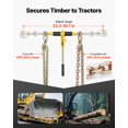 thumbnail image 3 of VEVOR Ratchet Chain Binder, 3/8 in x 20 ft G80 Chains, 9200 lbs Working Load of Ratchet Load Binder, Chains and Binders Set, Tie Down Hauling Chain Binders for Hauling, Towing, Logging, Lifting, 3 of 9