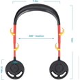 thumbnail image 5 of Ventilador de cuello portátil, refrigeración portátil ajustable de 3 velocidades con diseño plegable, largas horas de trabajo para refrigeración personal y eventos al aire libre, 5 of 5