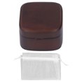 thumbnail image 1 of Caja De Anillo De Compromiso, Caja De Anillo De Boda Duradera De Amor Para Testigos De Madera De Nogal Súper Pequeña Multifunción Con Bolsa De Malla Para Boda ANGGREK Otros, 1 of 8